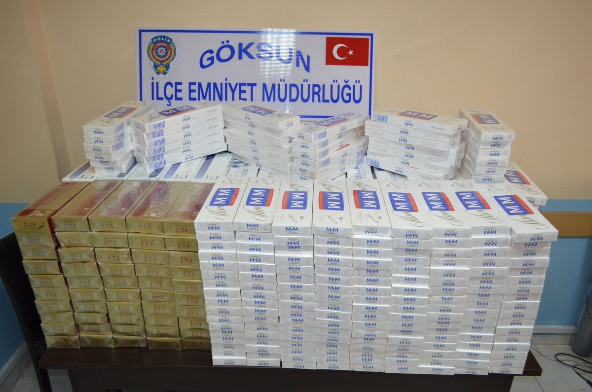 Göksun\'da Kaçak Sigara Operasyonu Yapıldı
