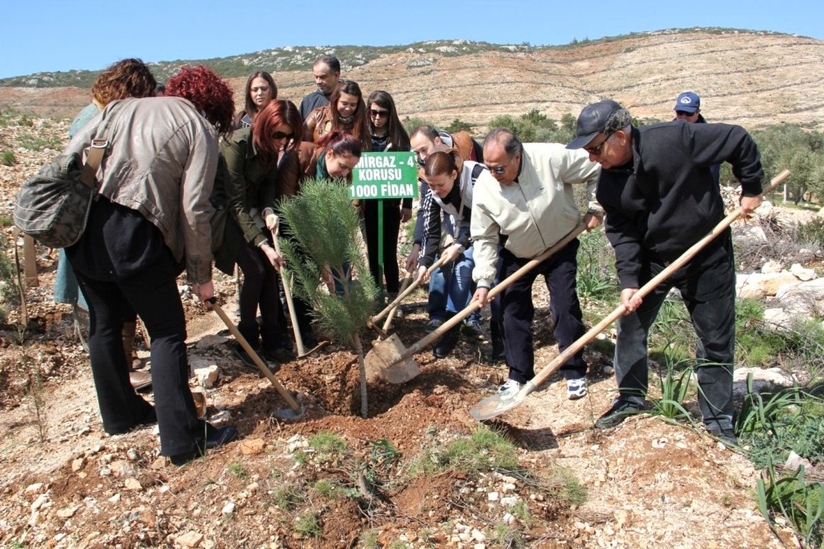 İzmirgaz, Ege Orman Vakfı ile İşbirliği Yaparak Çeşme Ildır Mevkiine Bin Fidan Bağışında Bulundu