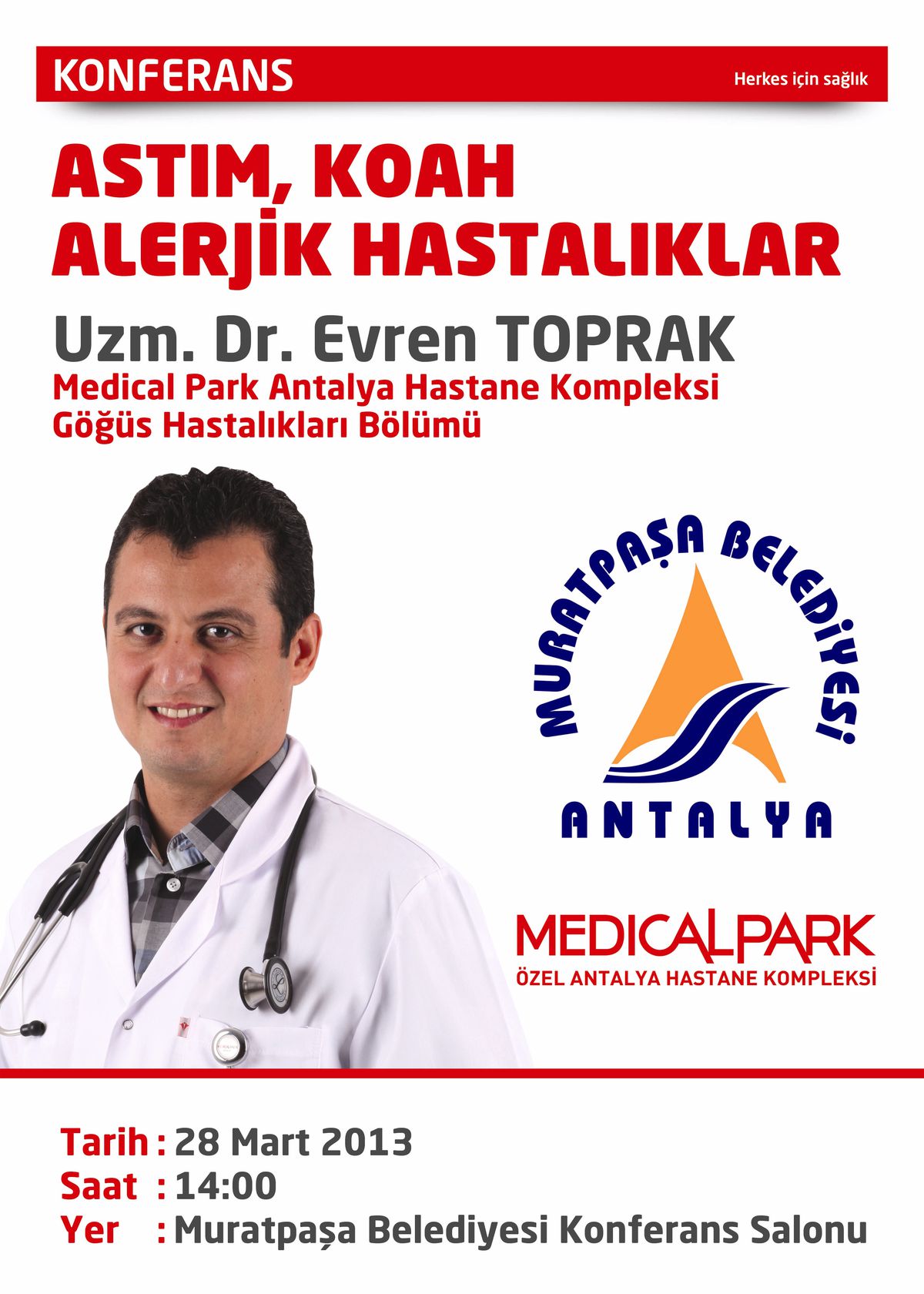 Muratpaşa\'da Sağlık Konferansı