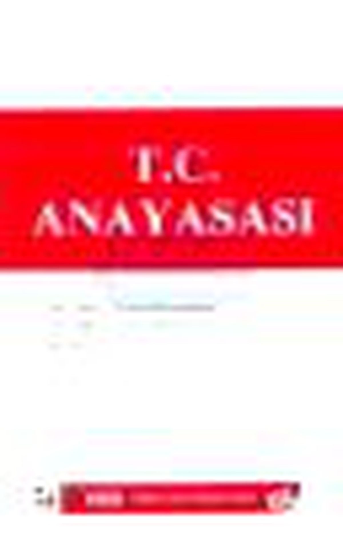 T.c. Anayasası Kitabı