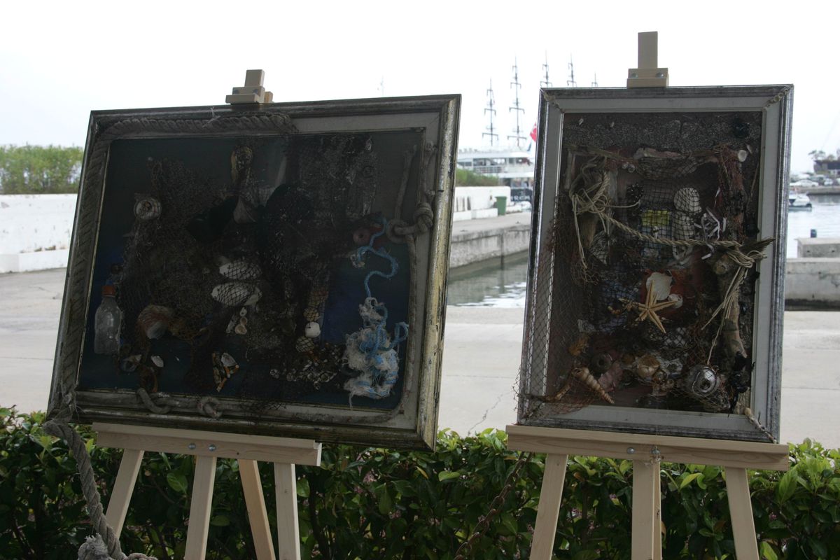 Deniz Atıkları Sanat Eseri Oldu