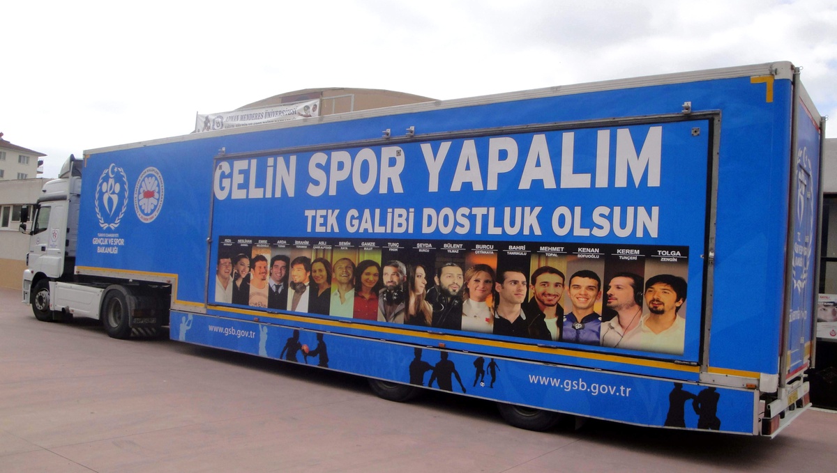 Gezici Spor Tırı Aydın\'a Gidiyor