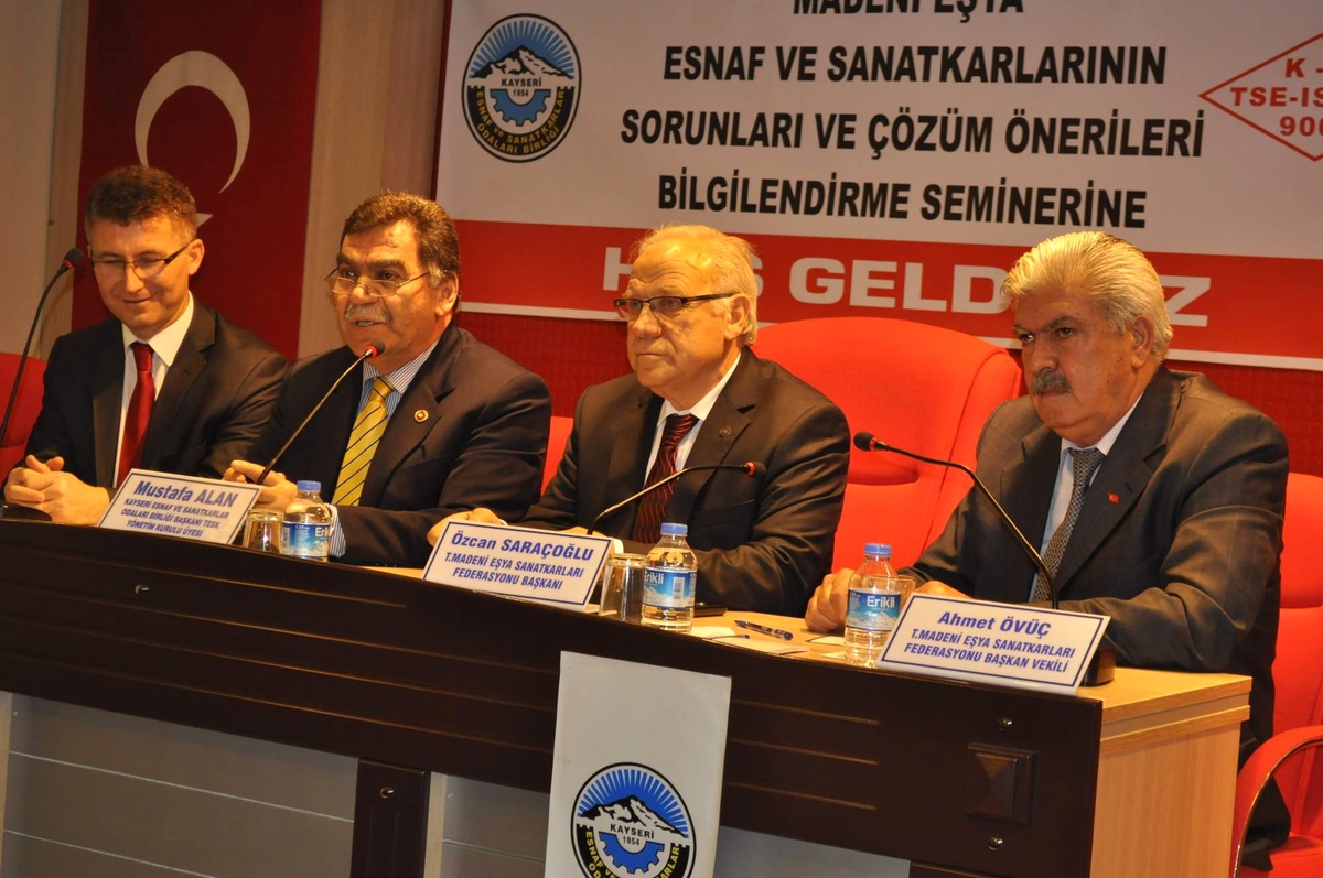 Madeni Eşya Esnaf ve Sanatkarlarının Sorunları ve Çözüm Önerileri Semineri Düzenlendi