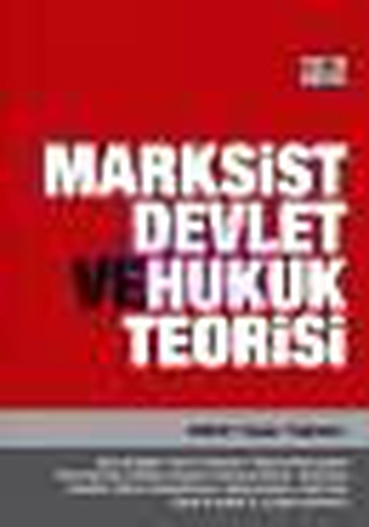Marksist Devlet ve Hukuk Teorisi Kitabı