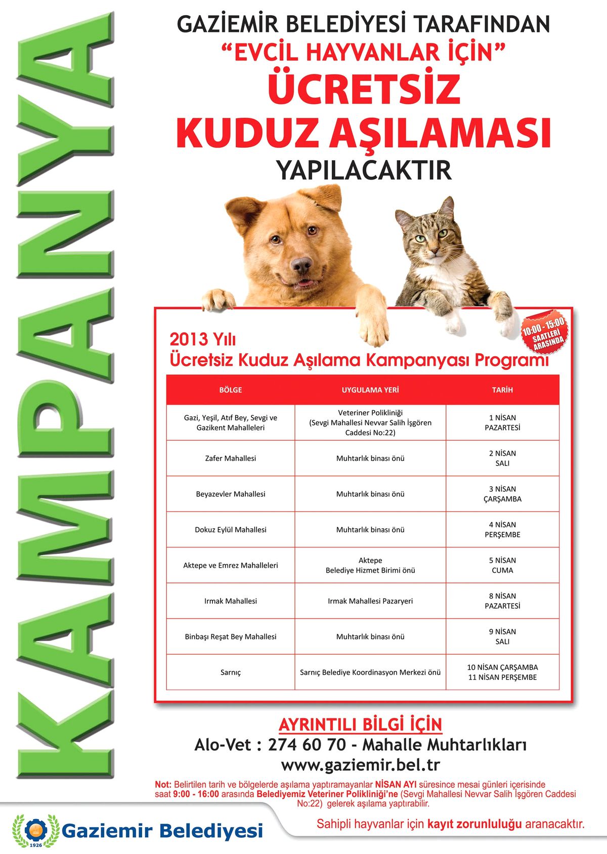Sevimli Dostların Aşı Zamanı