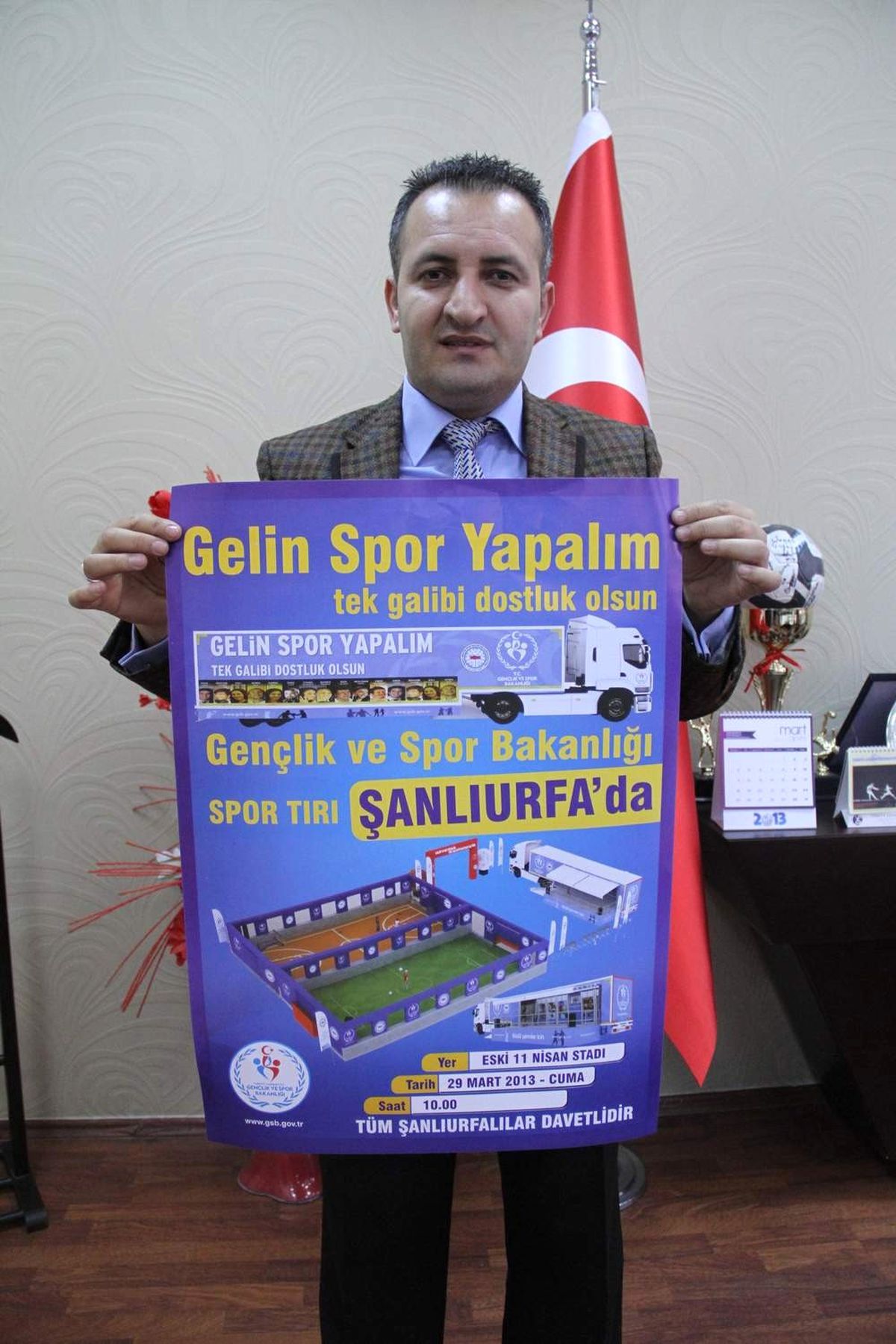 Spor Tır\'ı Şanlıurfa\'da