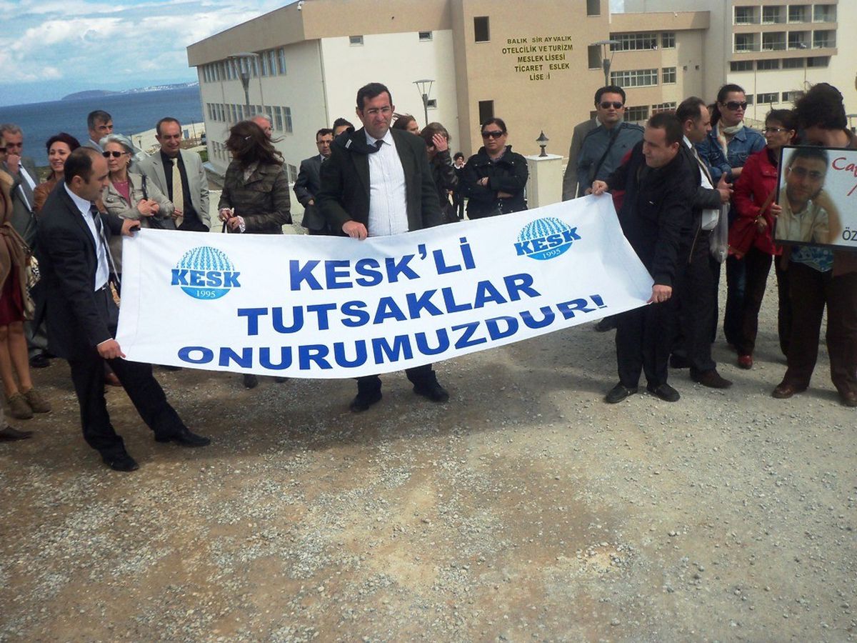 Tutuklu KESK\'liler İçin Eylem Yaptılar
