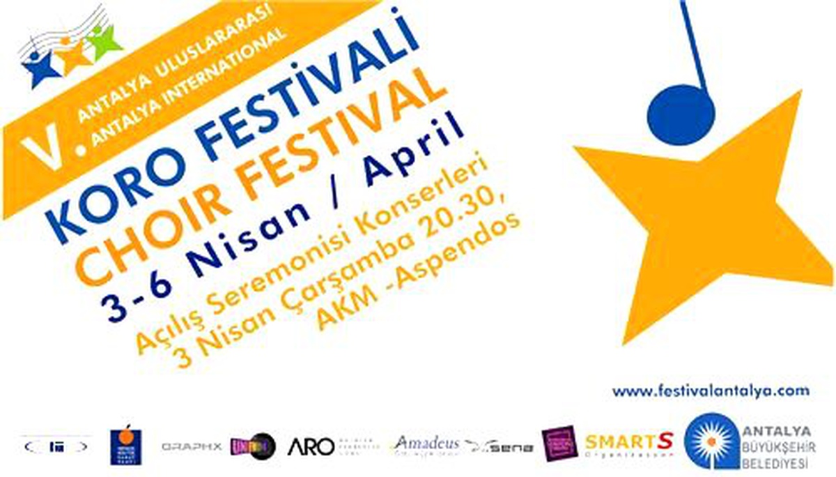 5. Antalya Uluslararası Koro Festivali Başlıyor