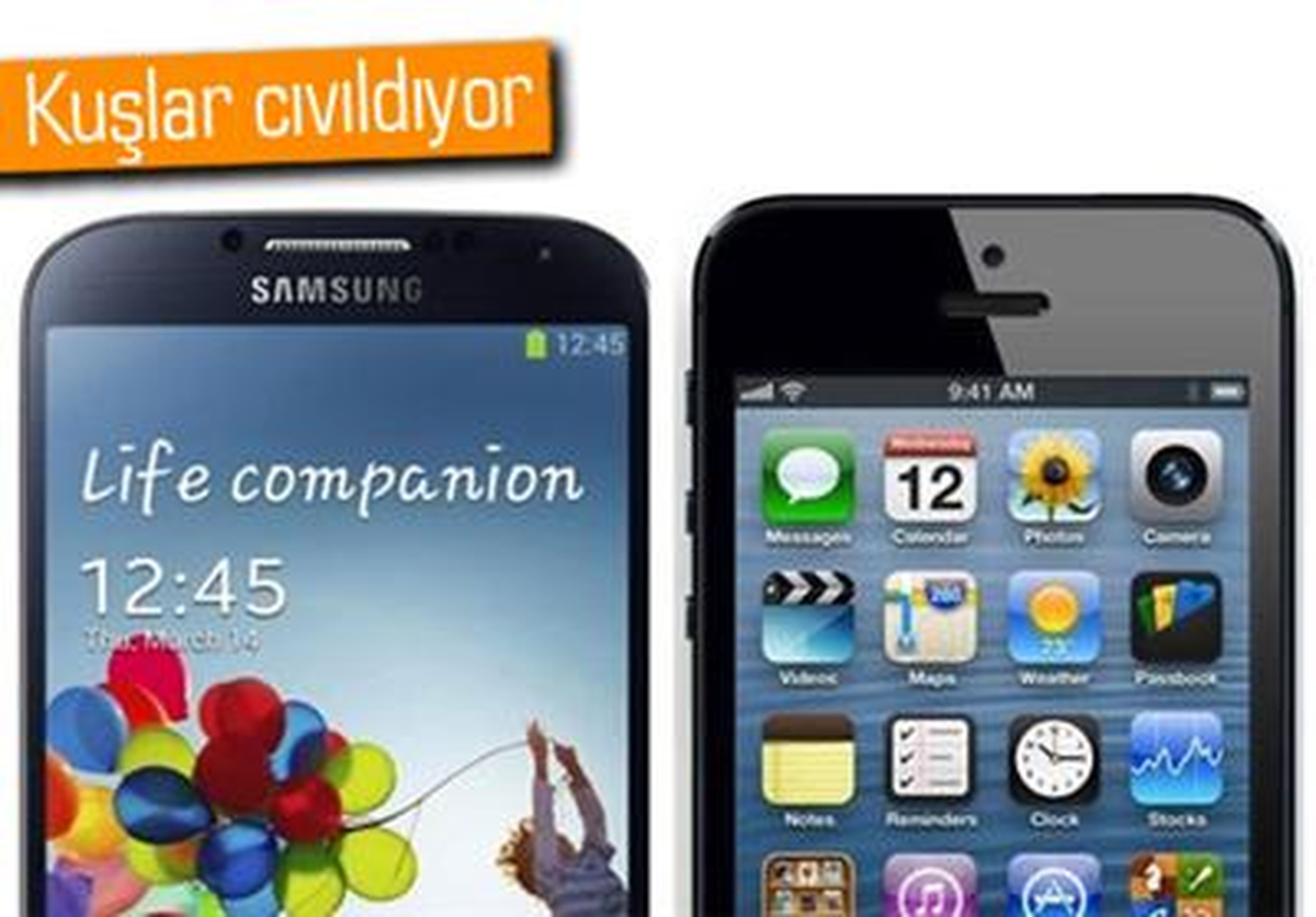 Apple İphone 5, Samsung Galaxy S4\'ü Fena Geçti