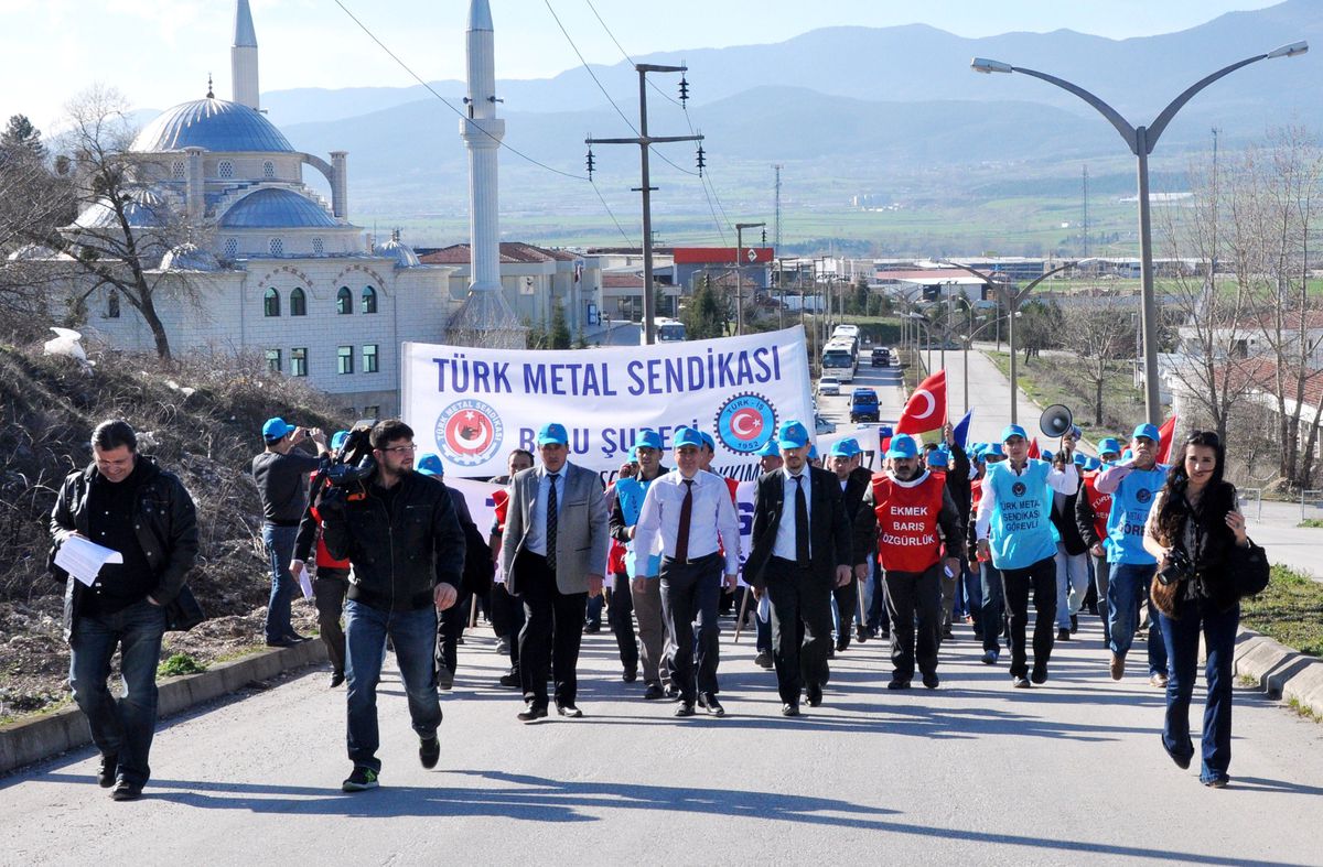 Bolu\'da 250 Sendika İşçisi Eylem Yaptı