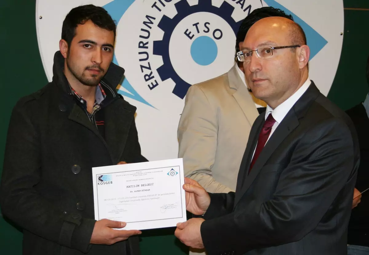 ETSO\'da Sertifika Töreni