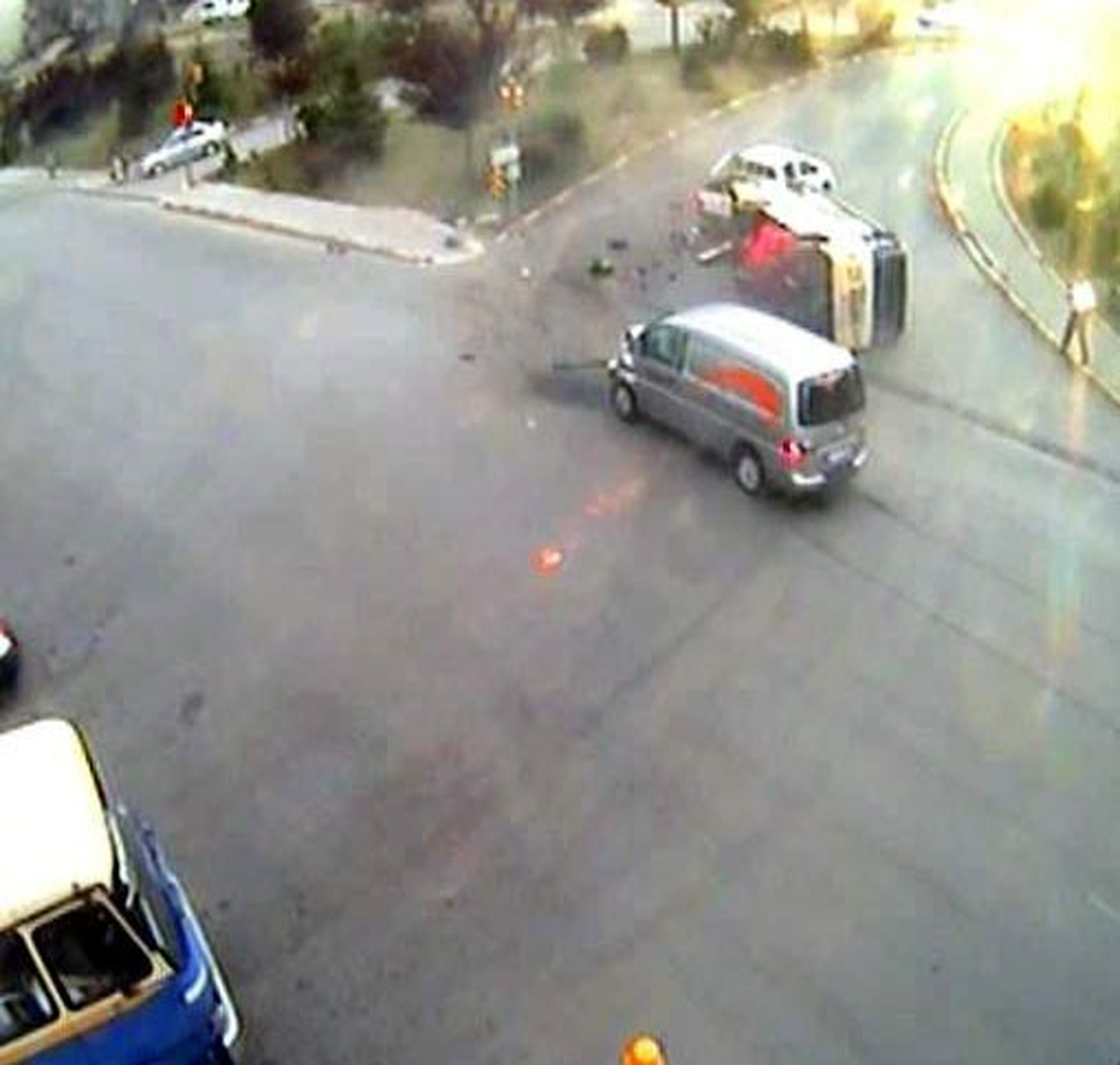 Safranbolu'da Trafik Kazaları MOBESE'ye Yansıdı