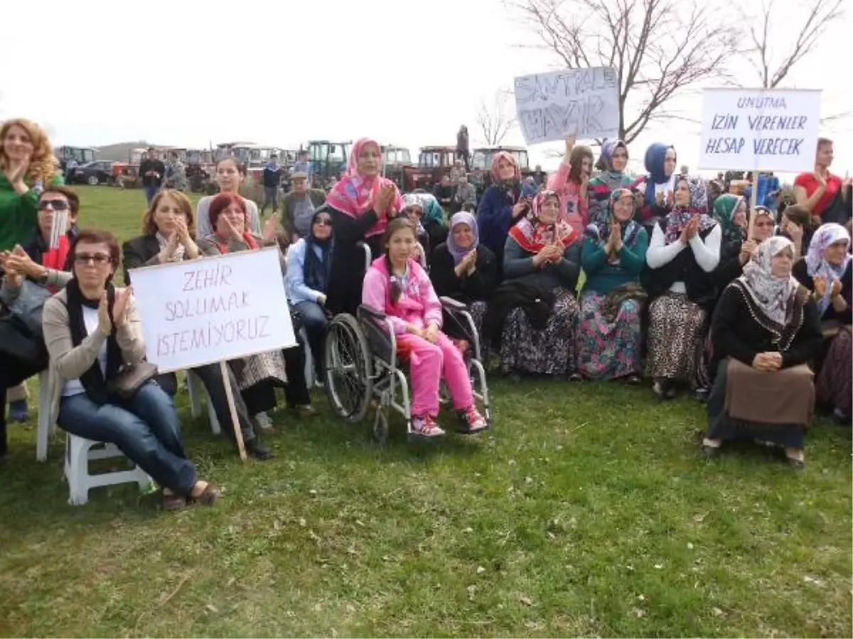 Köy Merasında Doğalgaz Çevrim Santralı Protestosu