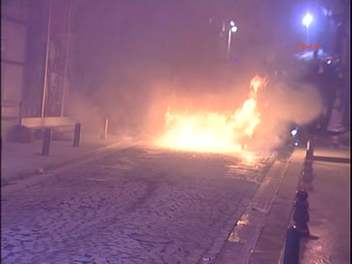 LPG'li Araç Alev Alev Yandı