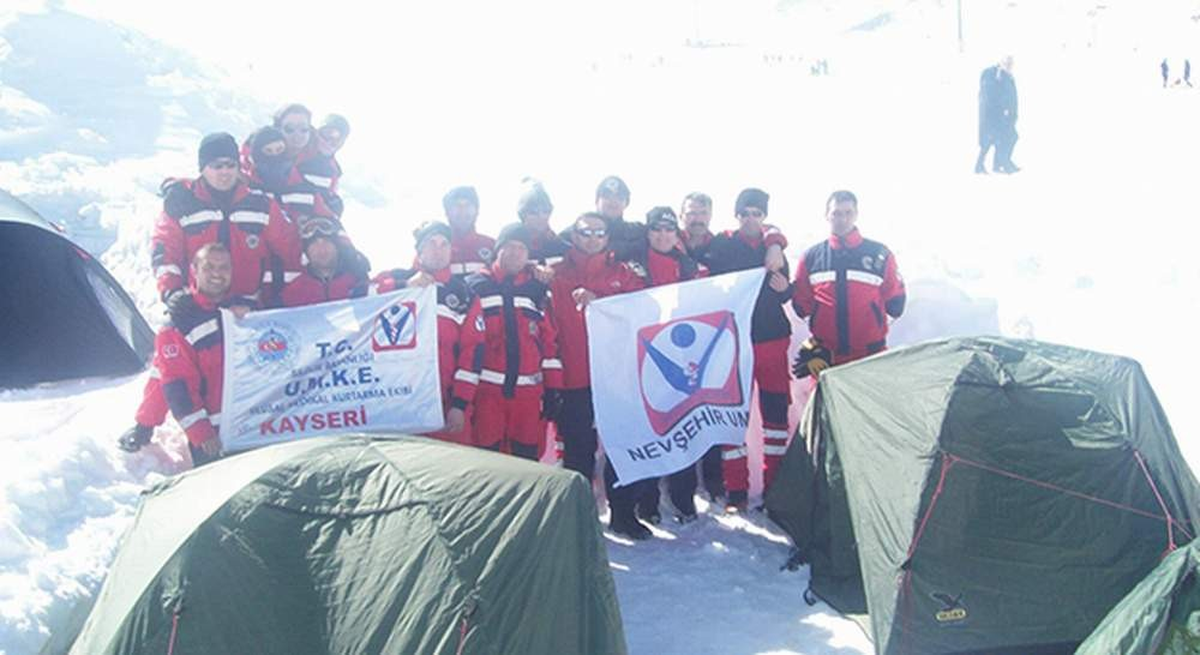 Erciyes Dağı Kış Kampı Eğitim ve Tatbikatı Yapıldı