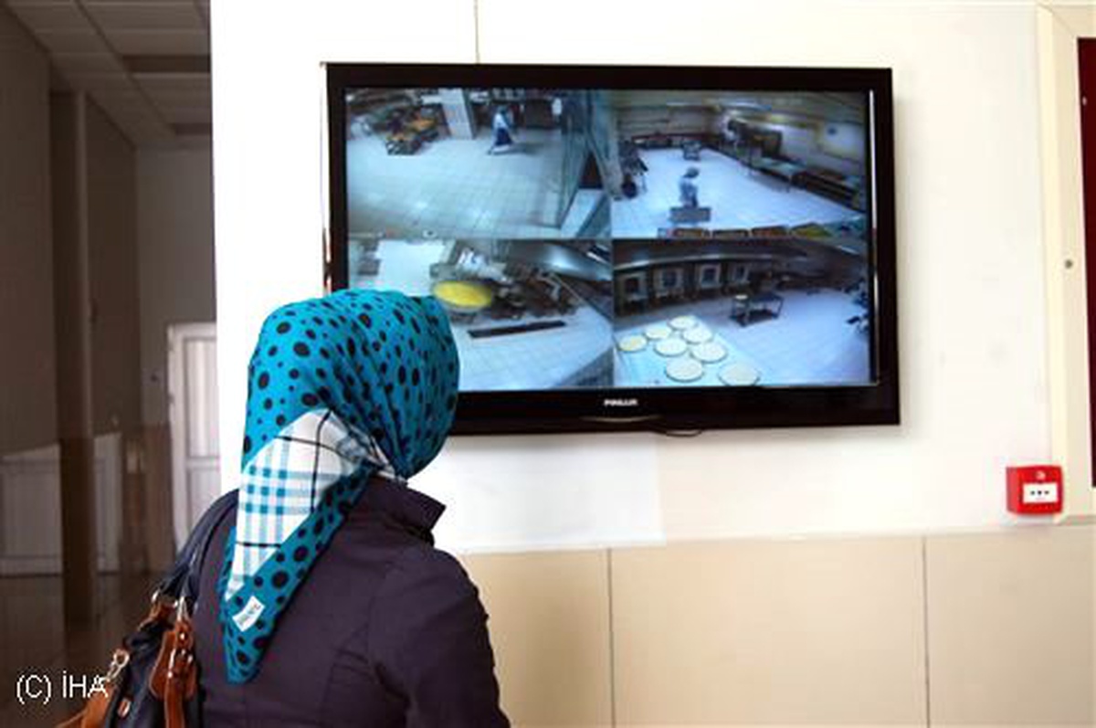 Üniversite Öğrencileri Yemekhaneyi Gözetliyor