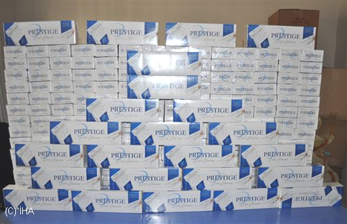 3 Bin 850 Paket Kaçak Sigara Ele Geçirildi