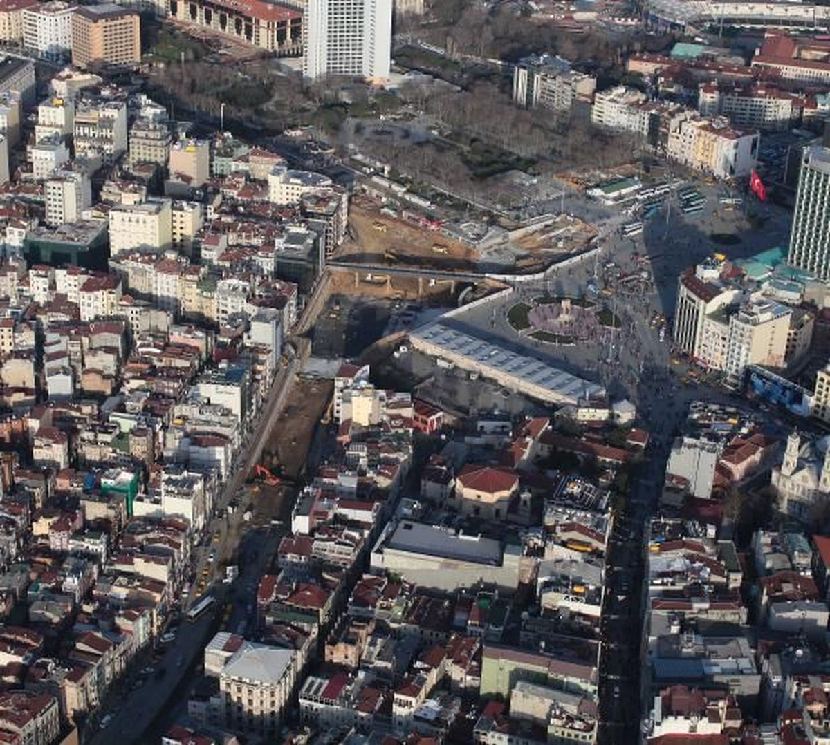 AA Taksim\'den Doğalgaz Çıkarttı