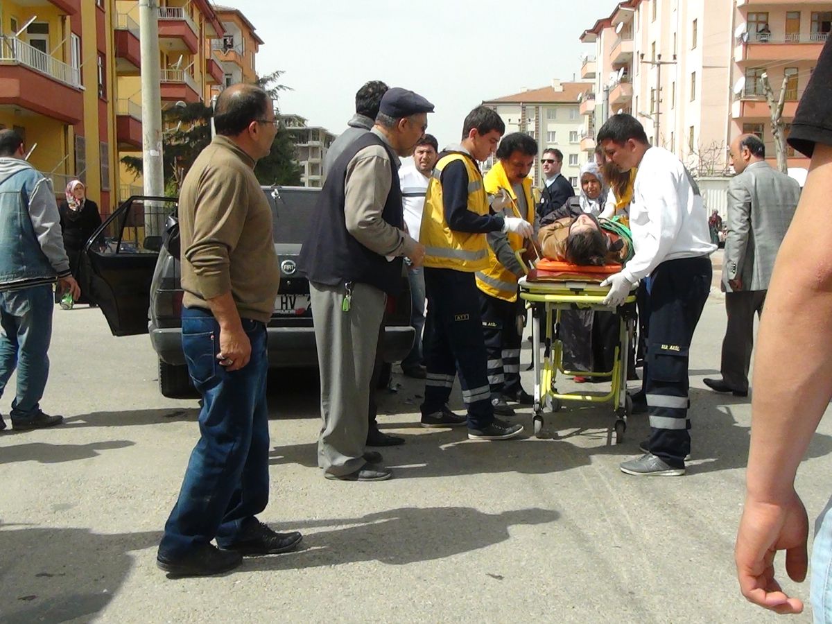 Aksaray\'da Trafik Kazası: 1 Yaralı