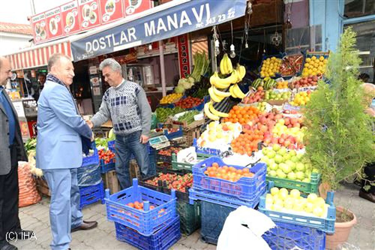 Bornovalı Taksiciler Ege-Koop Başkahı Hüseyin Aslan'ı Ağırladı