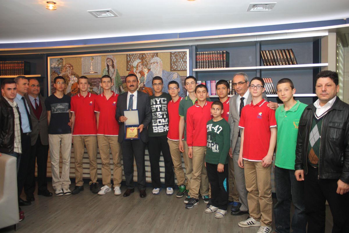 Şampiyonlardan Başkana Ziyaret