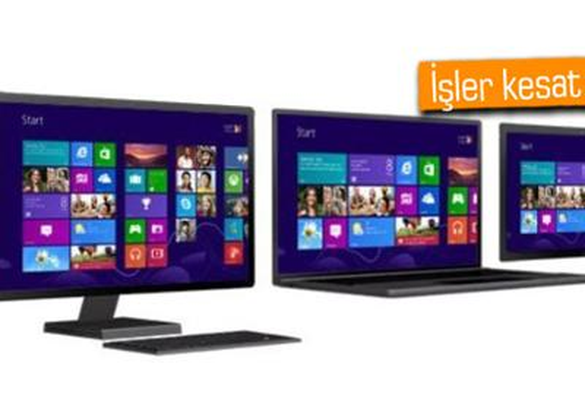 Yüz Bilgisayardan Üçü Windows 8\'li