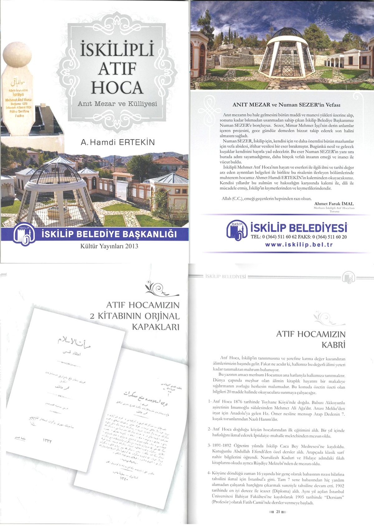 Atıf Hoca Anıt ve Mazar Külliyesi Adlı Kitap Yayınlandı