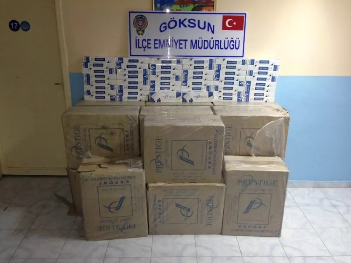 Göksun\'da 8 Bin 500 Paket Kaçak Sigara Ele Geçirildi