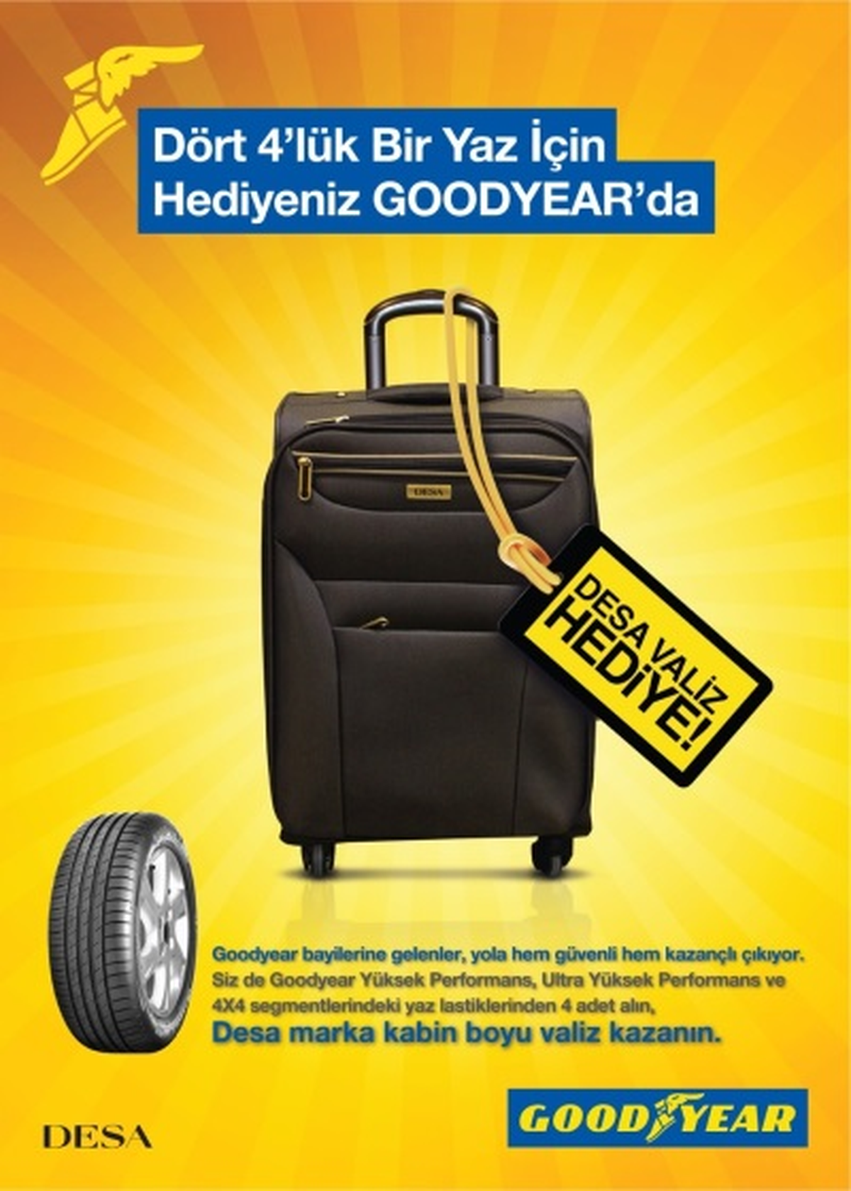 Goodyear\'dan Dört 4\'lük Yaz Kampanyası