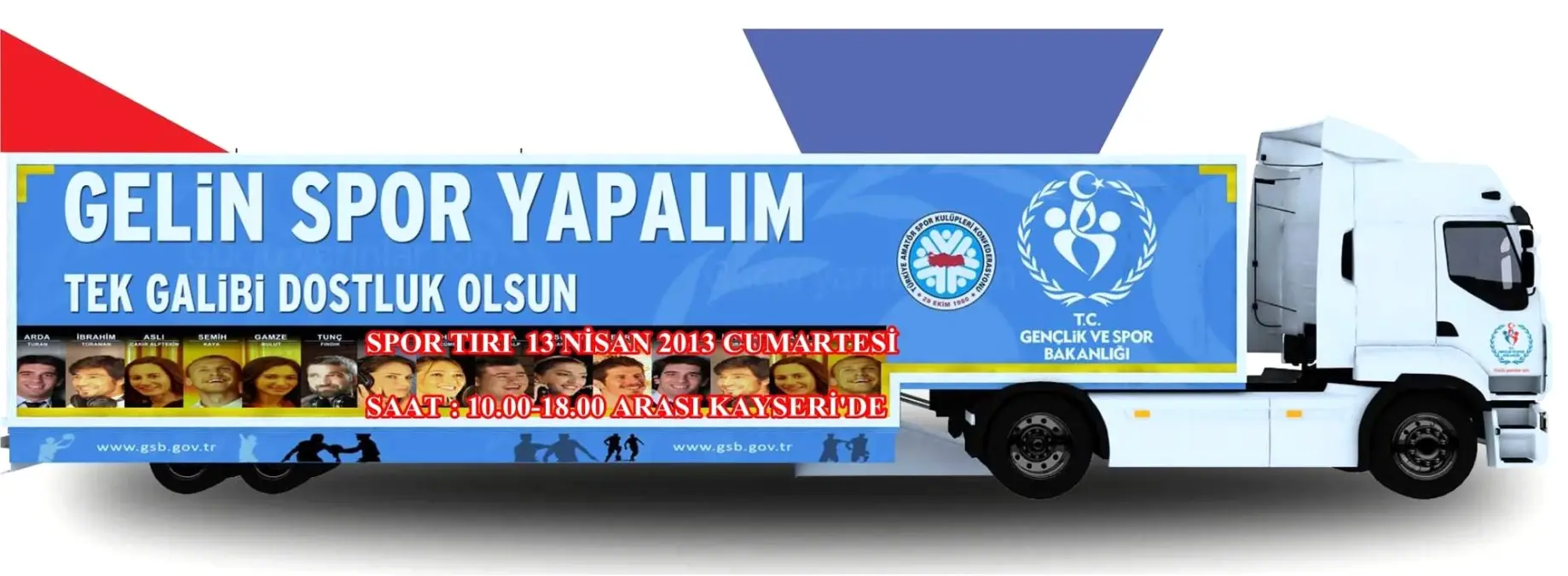 "Gelin Spor Yapalım Tırı" Kayseri\'ye Geliyor