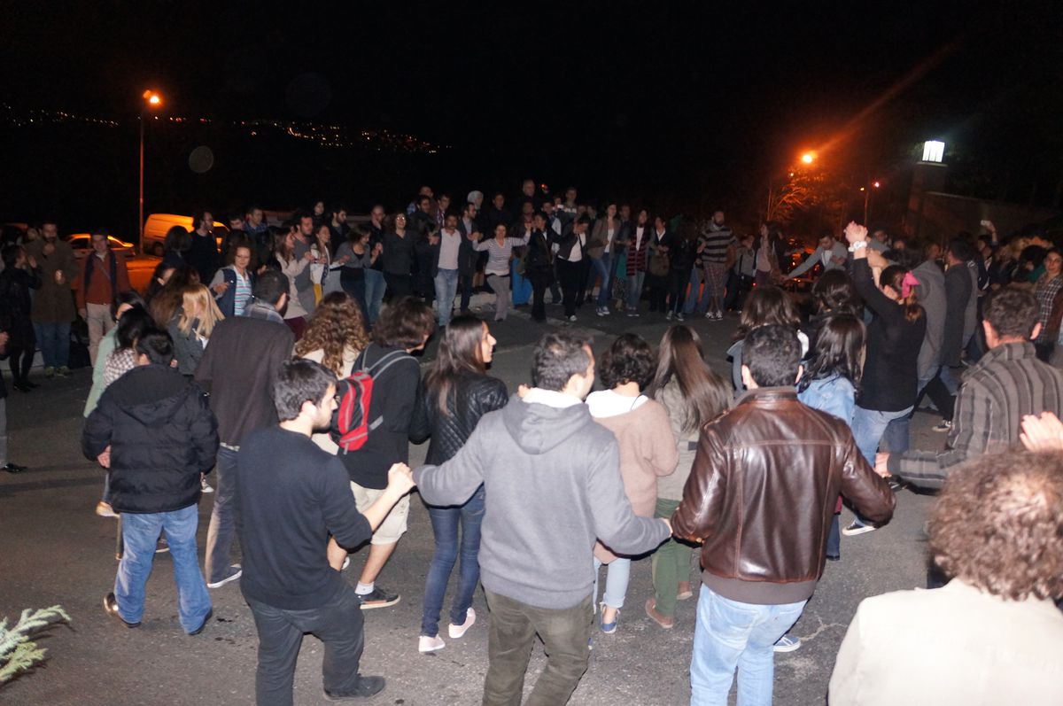 Koç Üniversitesi\'nde Taşeron İşçi Eylemi