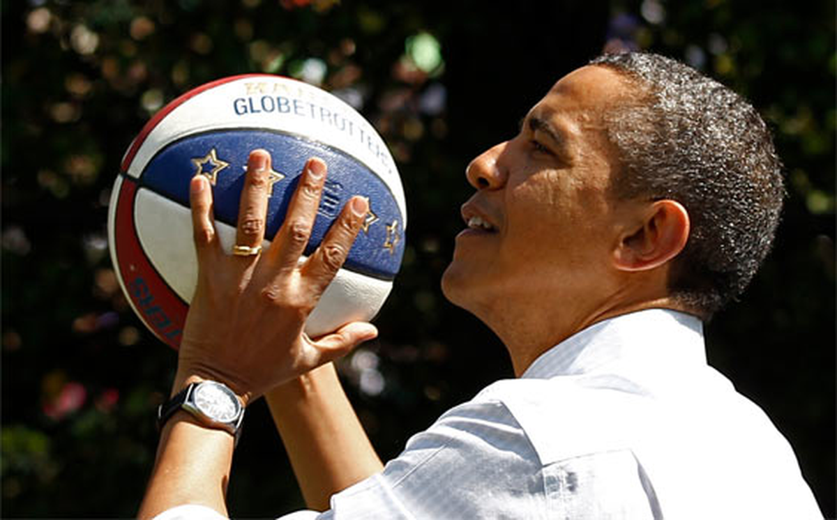 Obama\'nın Basketboldaki Ustalığı Fos Çıktı