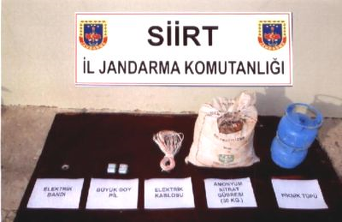 Siirt\'te 30 Kilogram Patlayıcı Bulundu