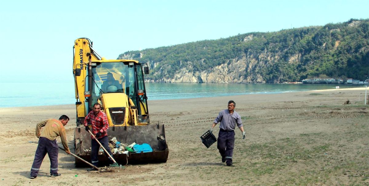 Bartın Belediyesi\'nden İnkum Mesaisi