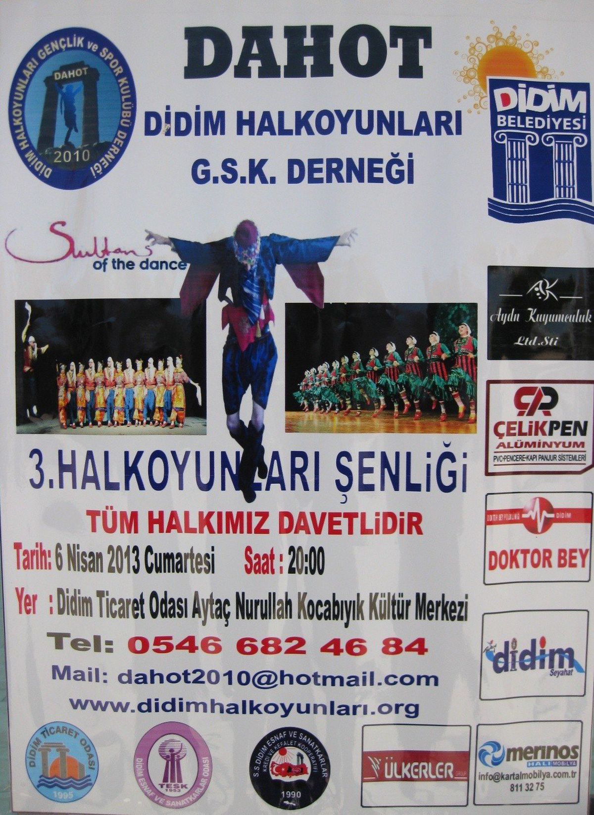 Didim 3. Halkoyunları Şenliği Başlıyor