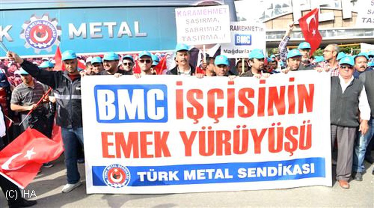 Bmc İşçileri İzmir\'de Yürüdü