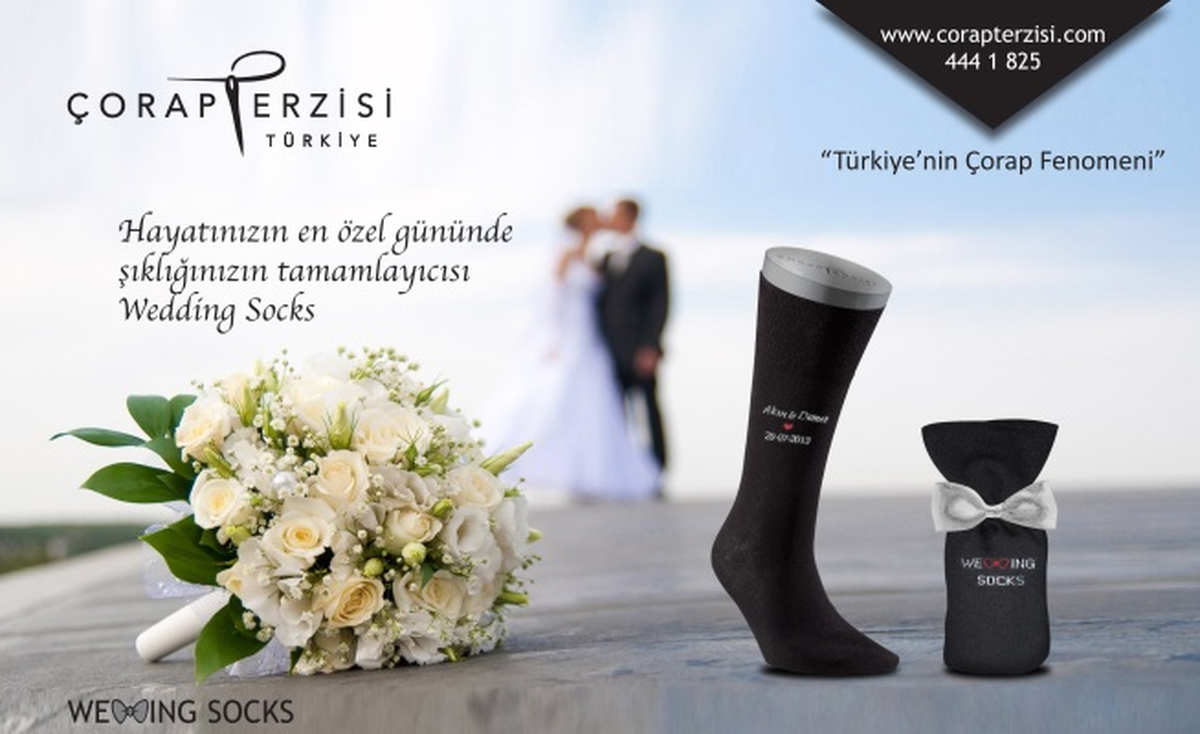 Çorap Terzisi\'nden Damatlara Özelweddıng Socks