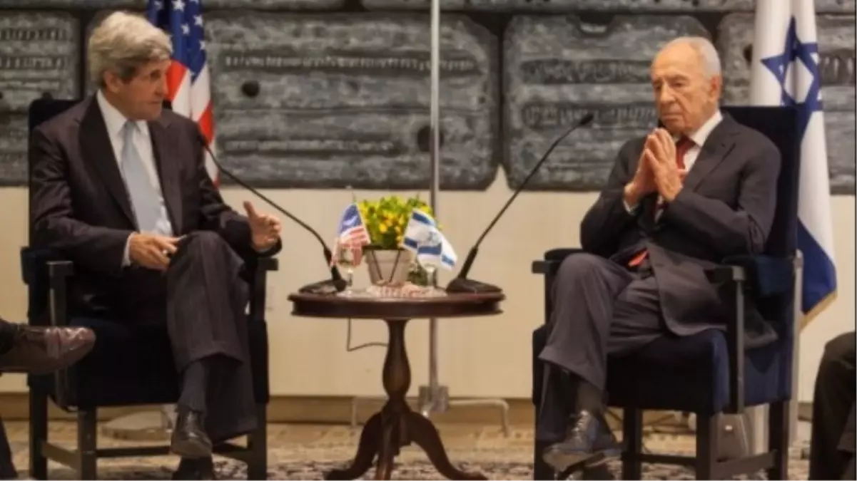 ABD Dışişleri Bakanı Kerry, Peres ile Bir Araya Geldi