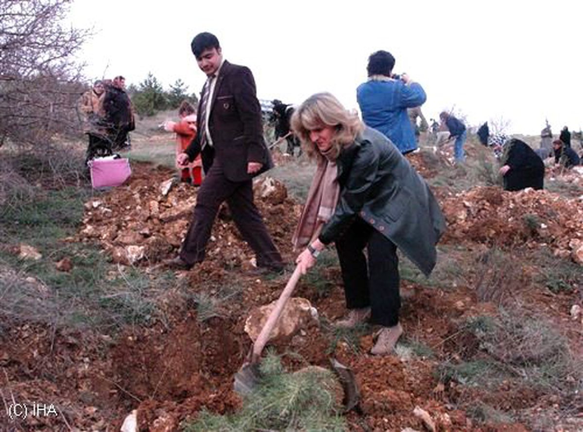 AK Parti Kadınlar Hatıra Ormanı Fidan Dikimi Yapıldı