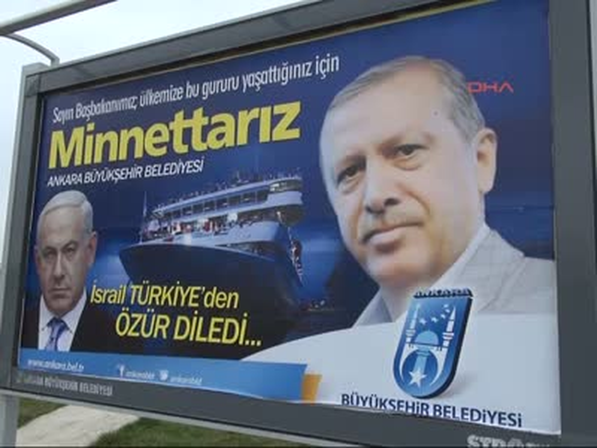 Ankara / İsrail\'in Özrü Bilbordlarda