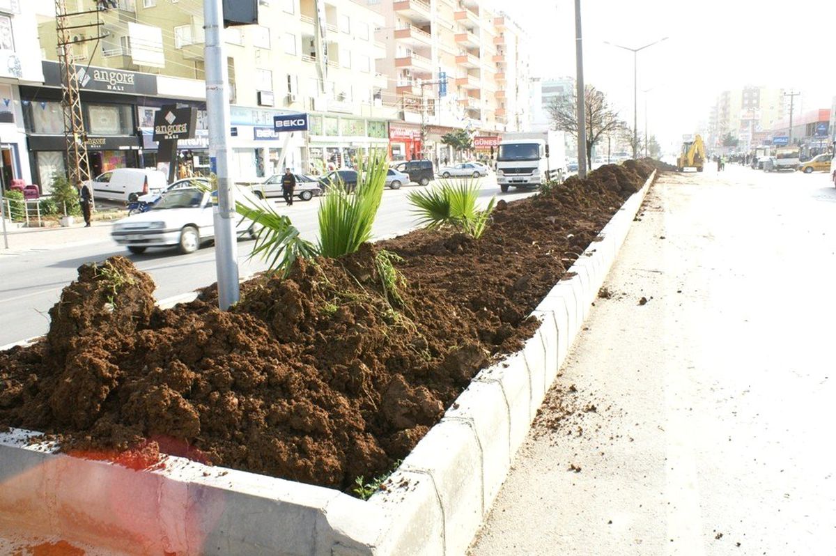 Mezitli Çiçeklerle Donatılıyor