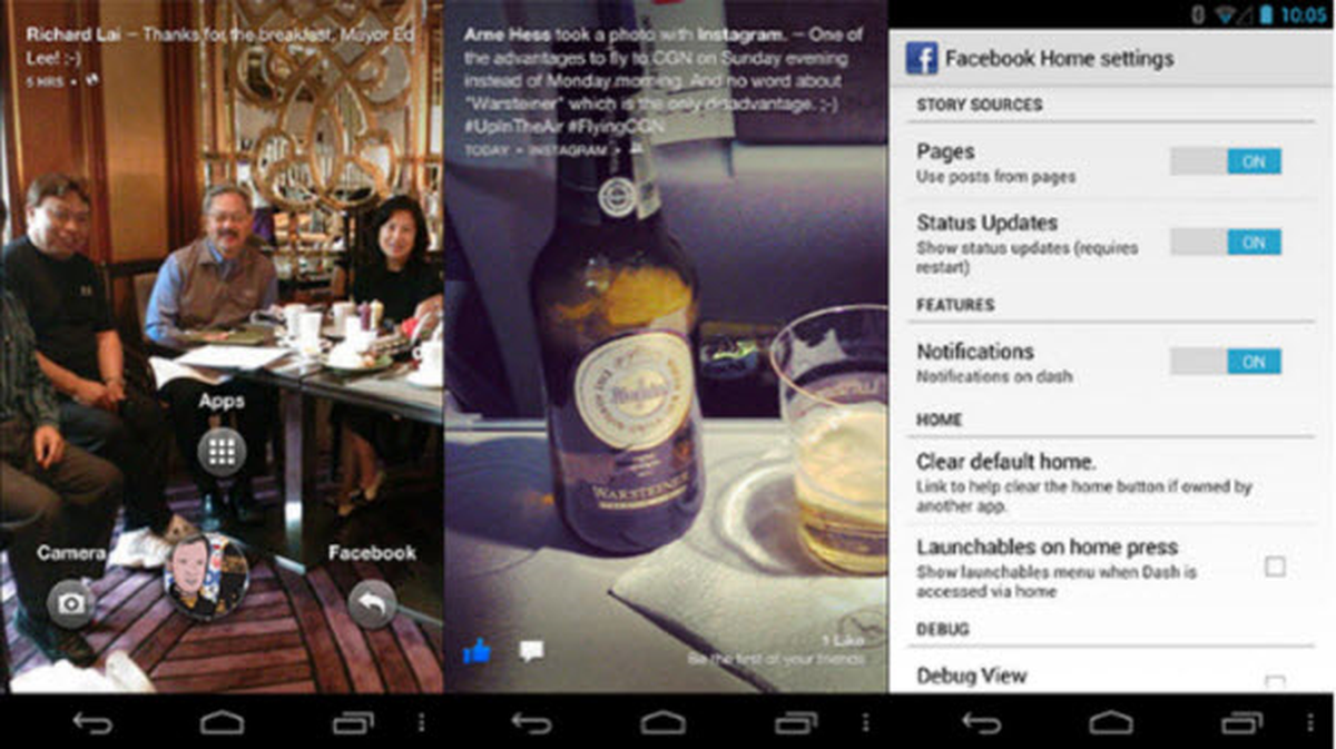 Facebook Home internete sızdı