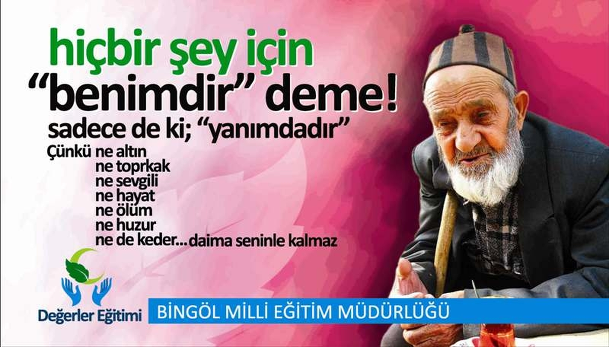 Bingöl\'de Alçak Gönüllülük Değeri İşlenecek