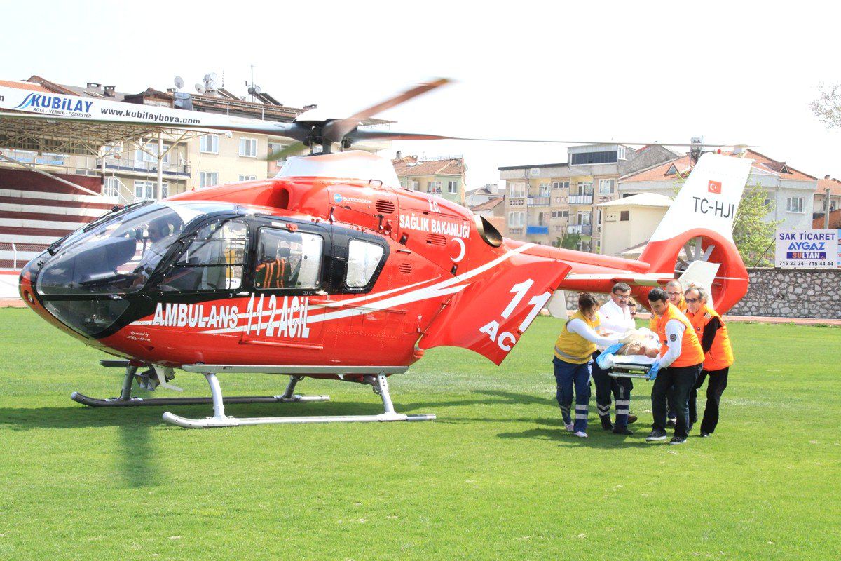 Hava Ambulansı Hayat Kurtardı