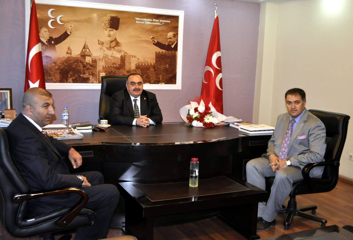 Emniyet-Sendikası MHP İl Başkanı Mete Eke\'yi Ziyaret Etti