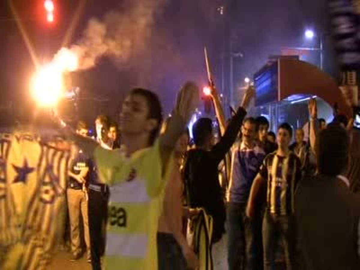 Gaziantep\'te Fenerbahçenin Yarı Final Sevinci