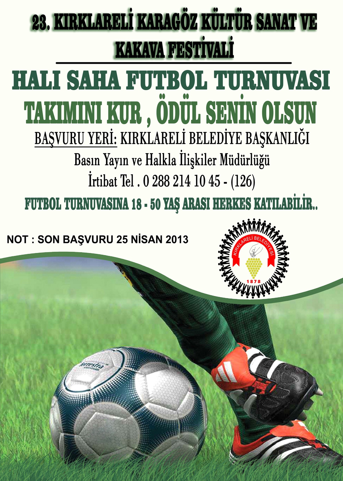 Karagöz Kültür Sanat ve Kakava Festivali\'nde Futbol Turnuvası