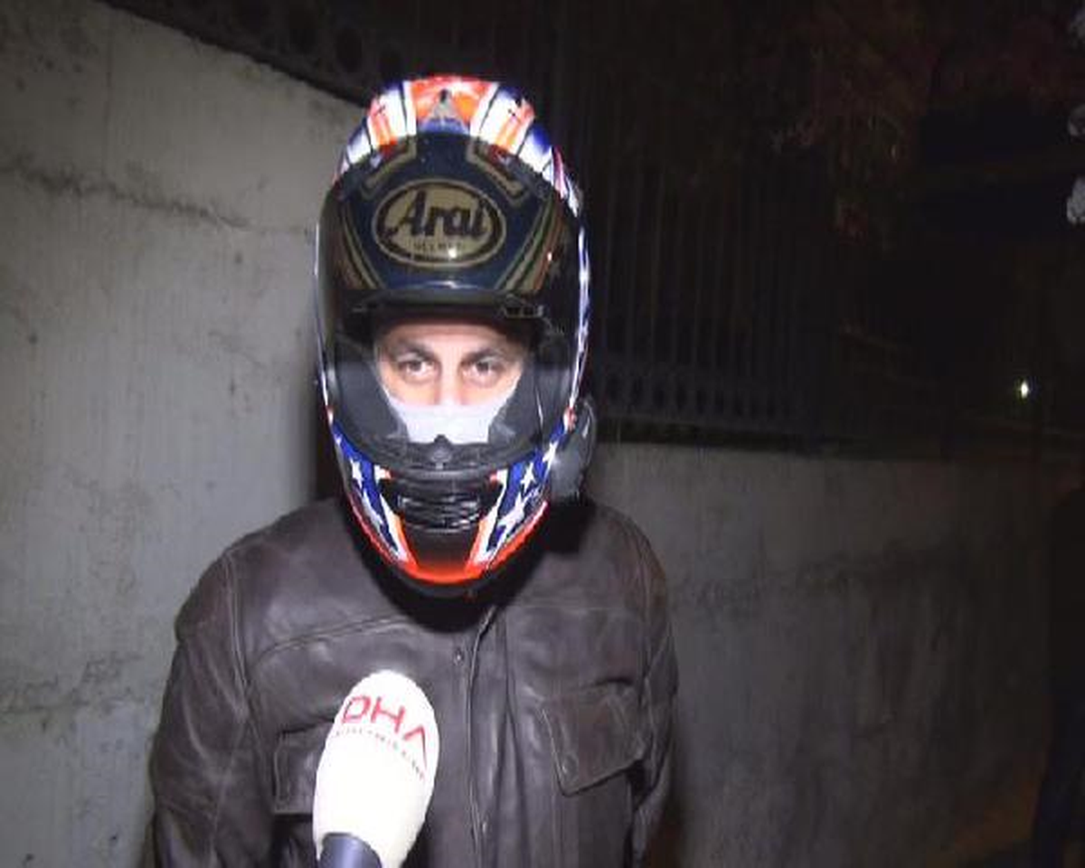 Kask Sürücünün Hayatını Kurtardı