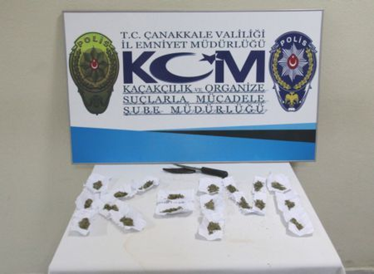 Çanakkale\'de 47,9 Gram Esrar Ele Geçirildi