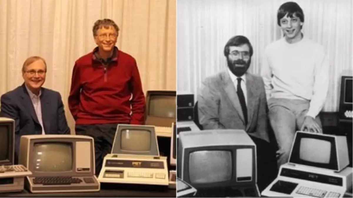 Bill Gates ve Paul Allen 32 Yıl Sonra Aynı Pozu Verdi